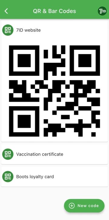 Application QR Code : stockez vos codes QR au même endroit