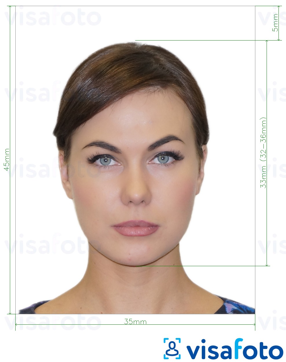 Eksempel på billede for Russisk Fan ID  pixels med præcis størrelsesspecifikation.